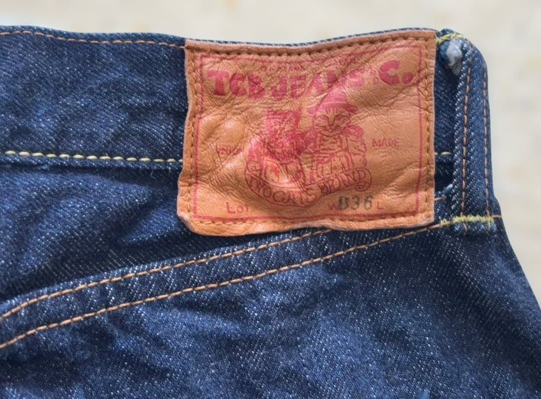 新品★TCBジーンズ Baggy 50's Jeans 13.5oz W36