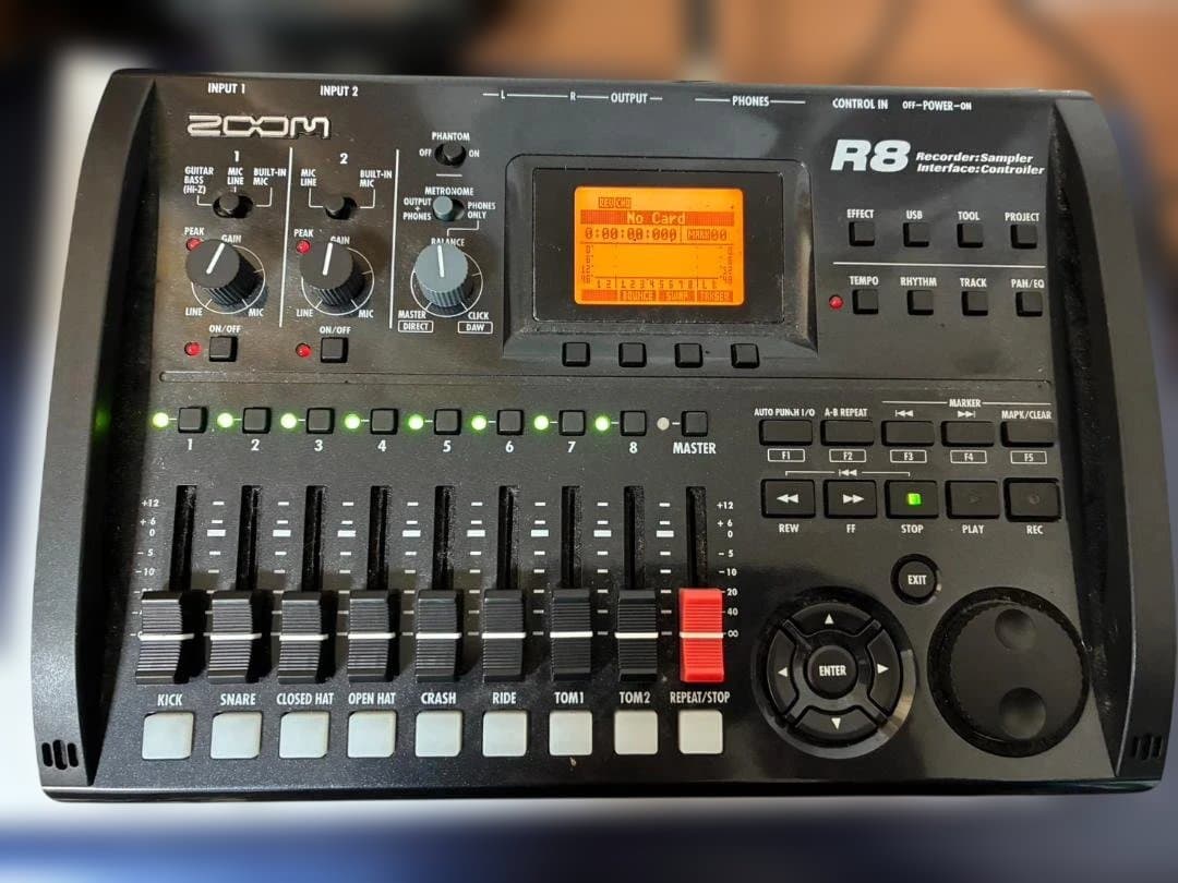 ZOOM R8 レコーダー・MTR説明書付き ZOOM