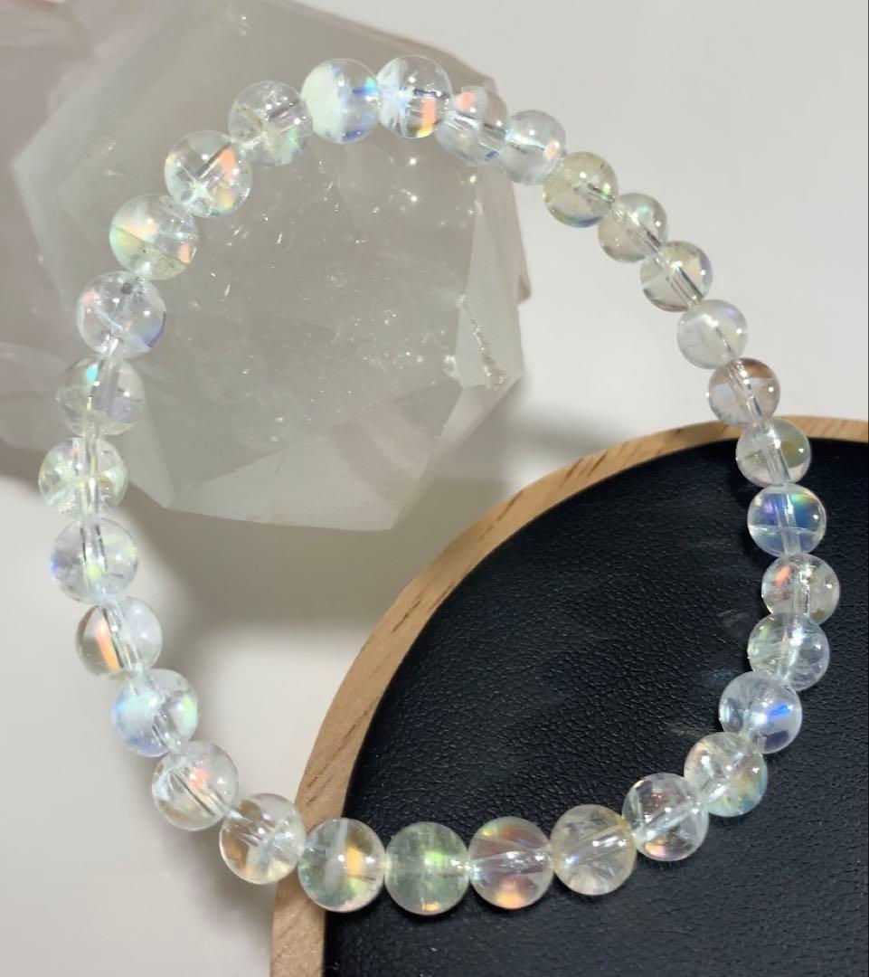 ★三月桜 さま★《極上》①マダガスカル産　ホワイトラブラドライト　ブレス