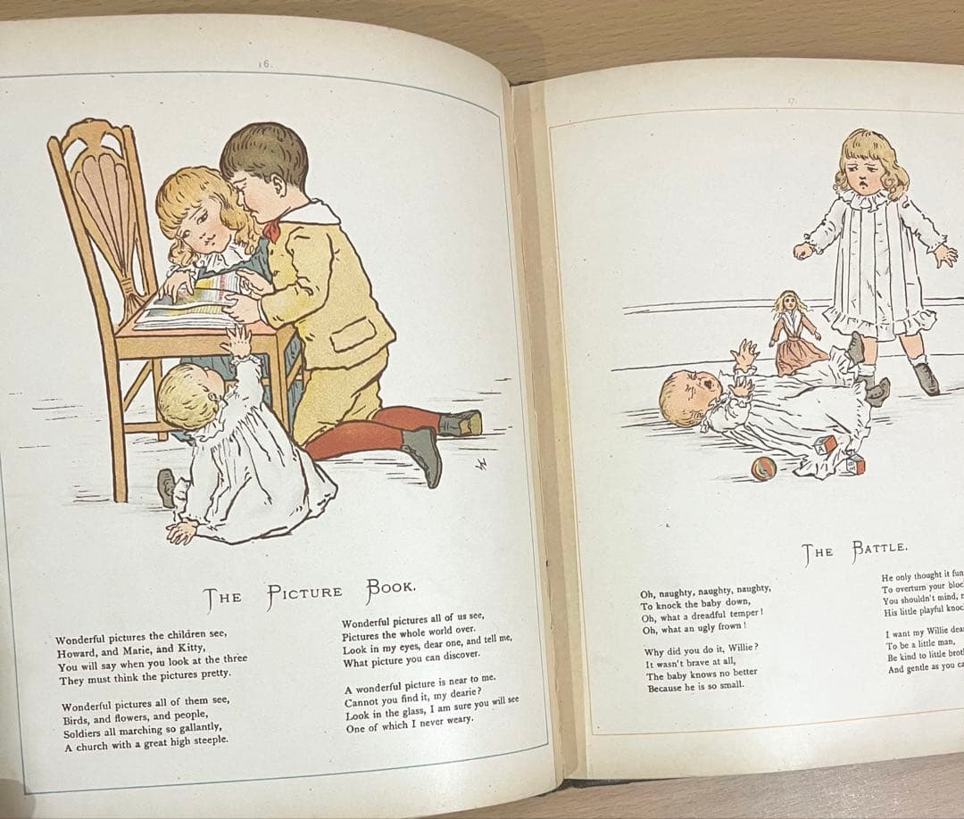 N o.383 希少 アンティーク 洋書 絵本 ビクトリアン 児童書 童謡