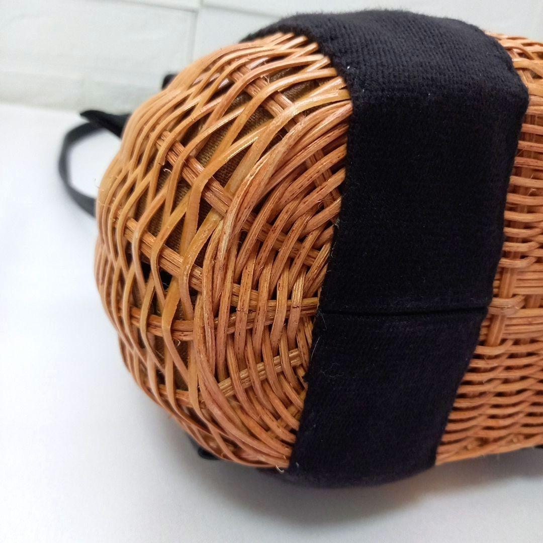 ☆美品☆《VIOLAd'ORO 》ラタン カゴバッグ ショルダー 2way