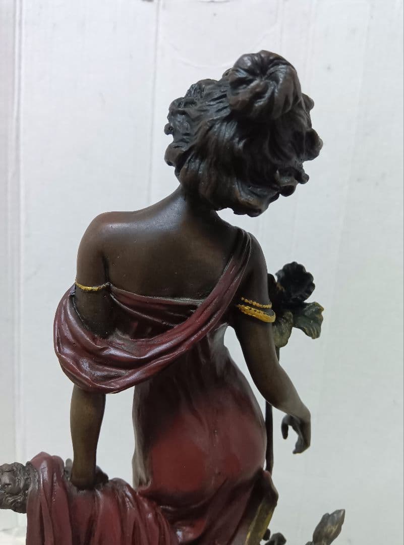 ブロンズ像花の精　 アール・ヌーボー様式