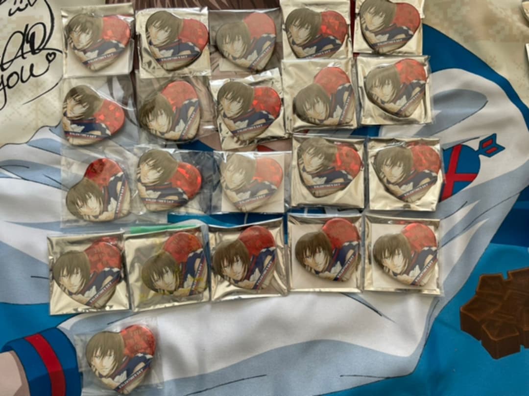 新テニスの王子様 不二周助 ジャンプショップ限定 ハート缶バッジ