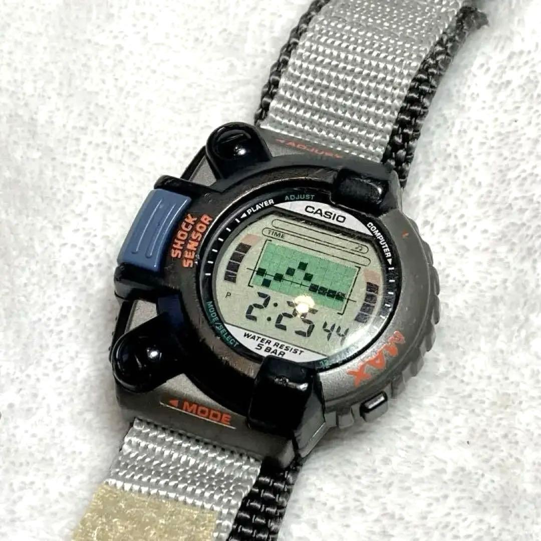 CASIO CYBER MAX JG-300 パンチ力測定 レトロ デジタル 黒 - メルカリ