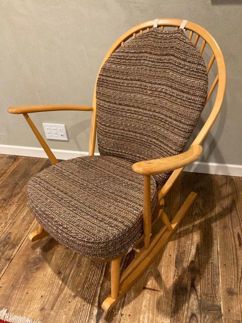 アーコール　ERCOL　ロッキング　グランドファーザーチェア　ヴィンテージ 3-29.jpg