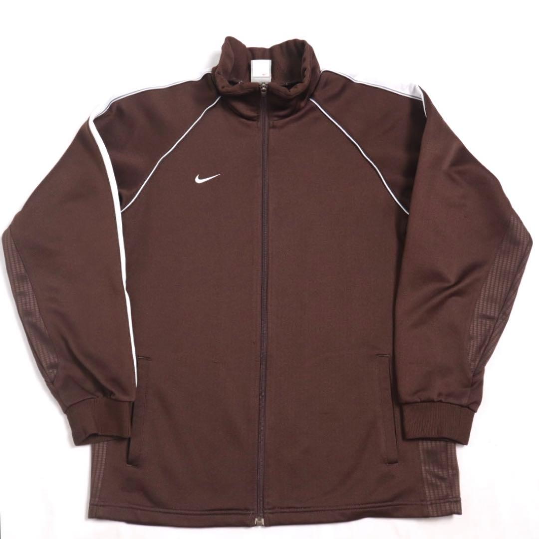 NIKE】00s ナイキ トラックジャケット ブラウン ジャージ y2k - メルカリ