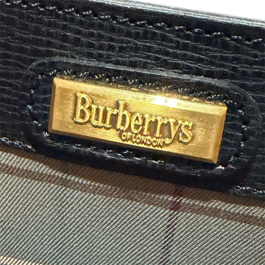 BURBERRY ビジネスバッグ ヴィンテージ ブラック ゴールド金具 - メルカリ