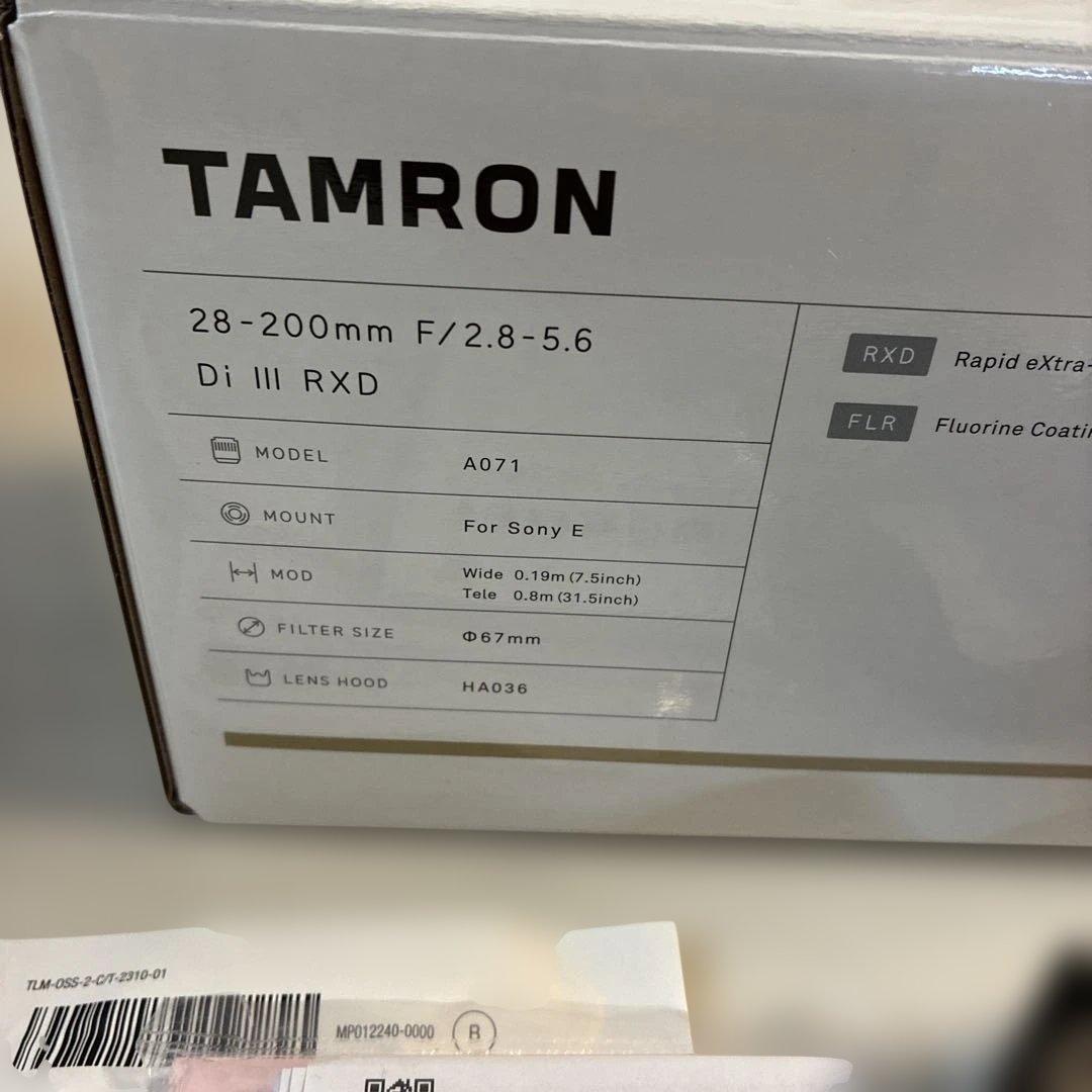 レンズ(ズーム) TAMRON 28-200mmF/2.8-5.6 Di III RXD A071