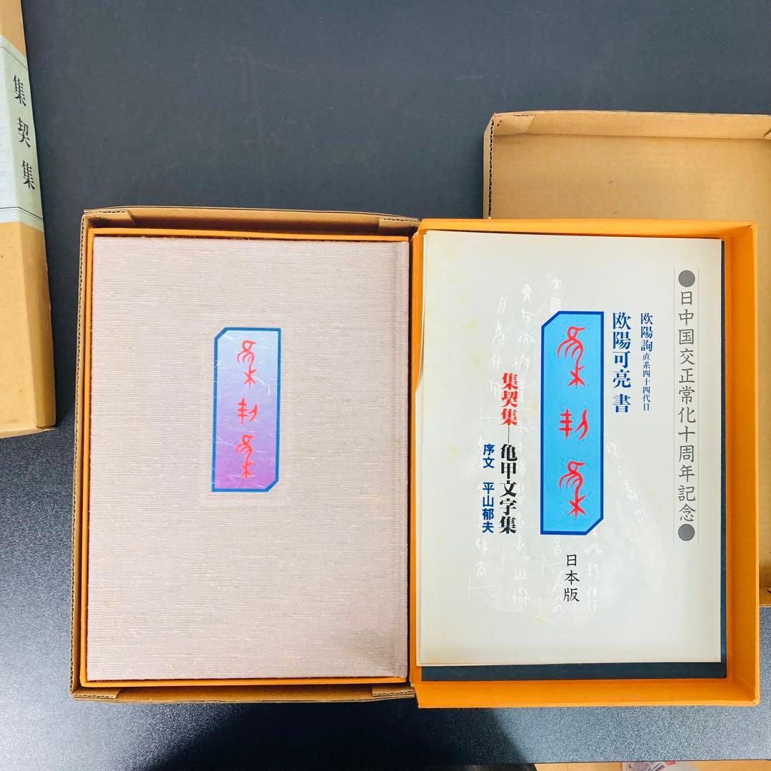 日*9様 欧陽可亮 書 集契集 亀甲文字集 日本版