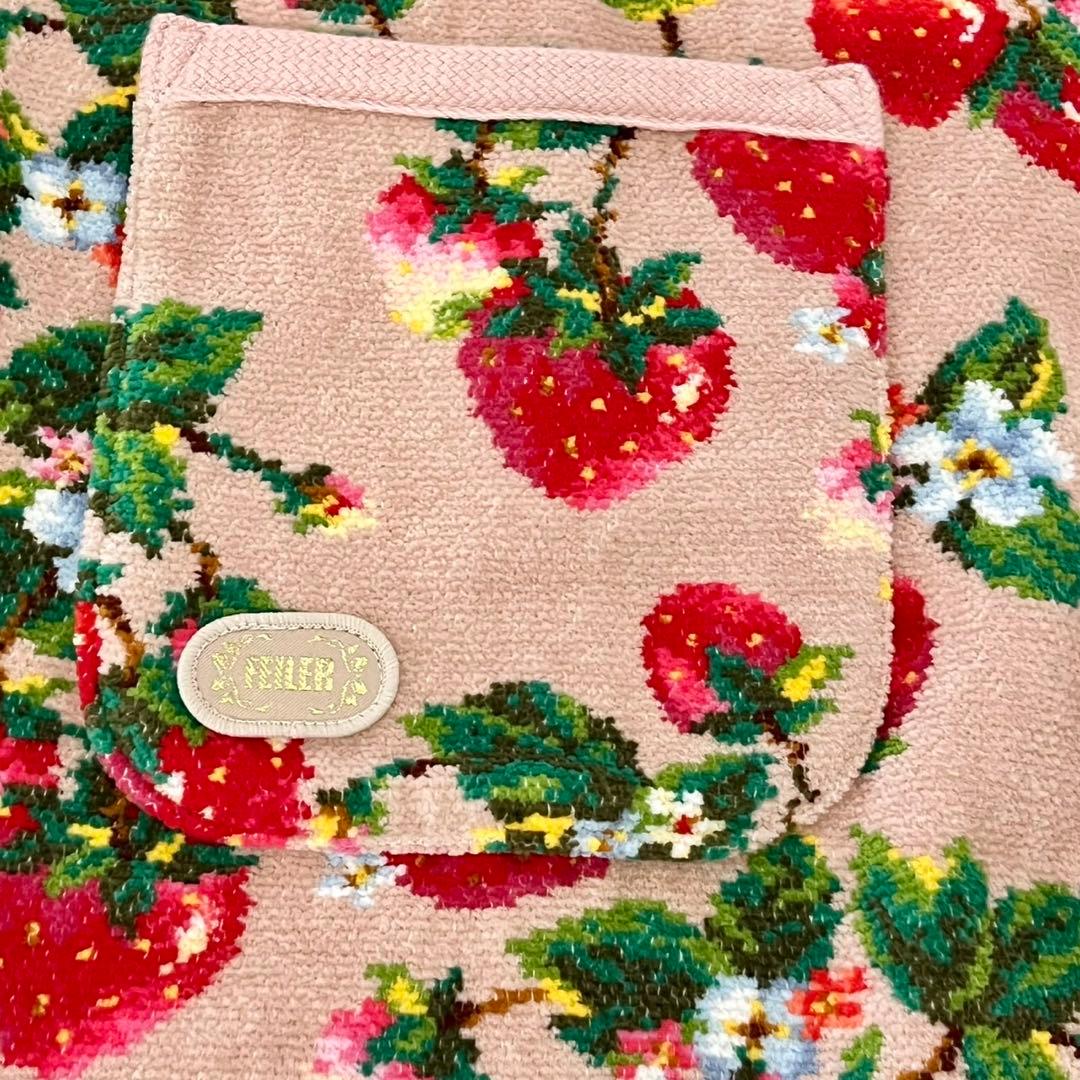 新品 FEILER フェイラー ストロベリーフィールド エプロン いちご