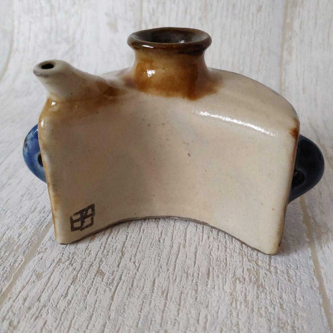 沖縄 やちむん 壺屋焼 金城敏昭 魚文抱瓶 おちょこ 匿名配送 - メルカリ