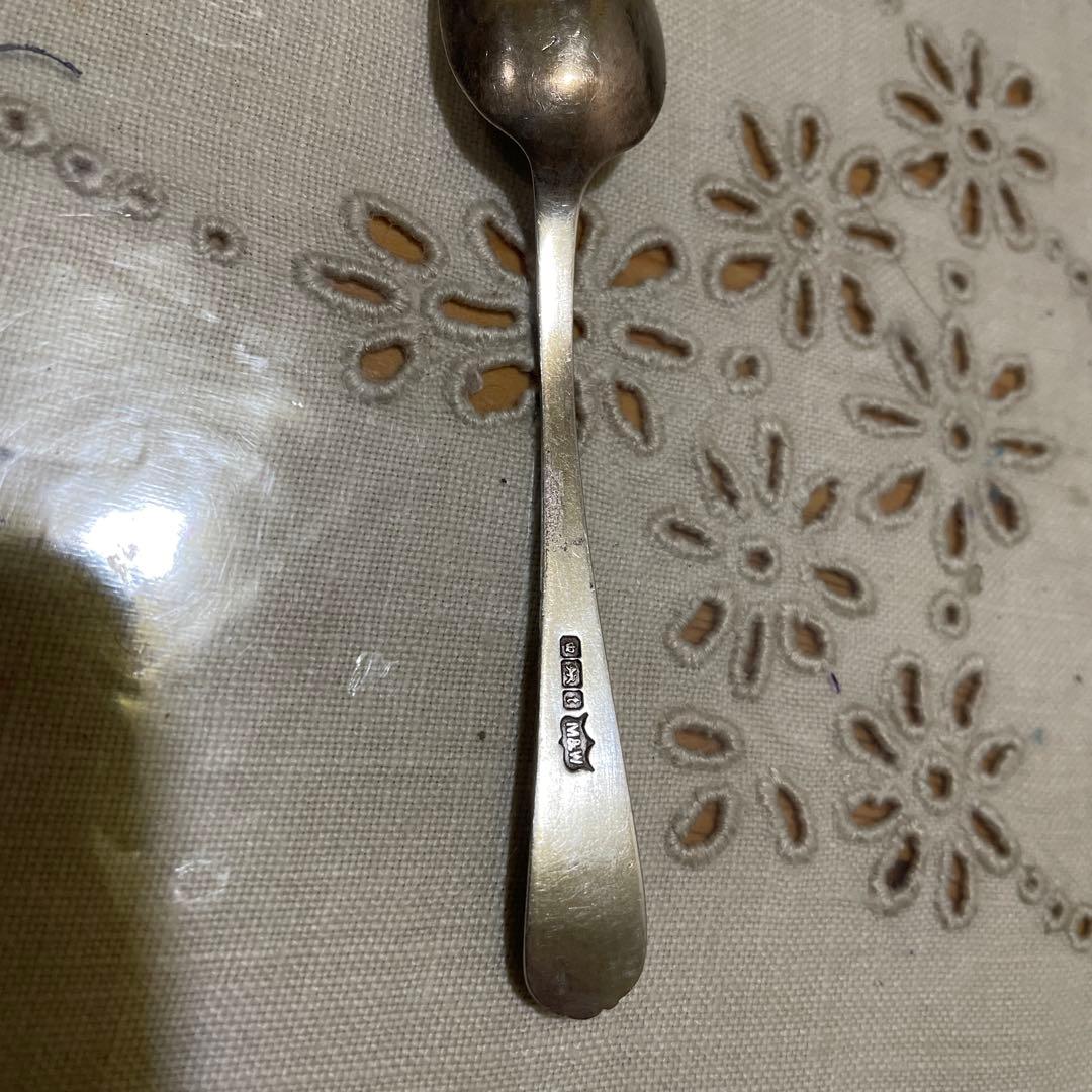 664シルバー製シルバープレート装飾スプーン4本セットイギリス - メルカリ
