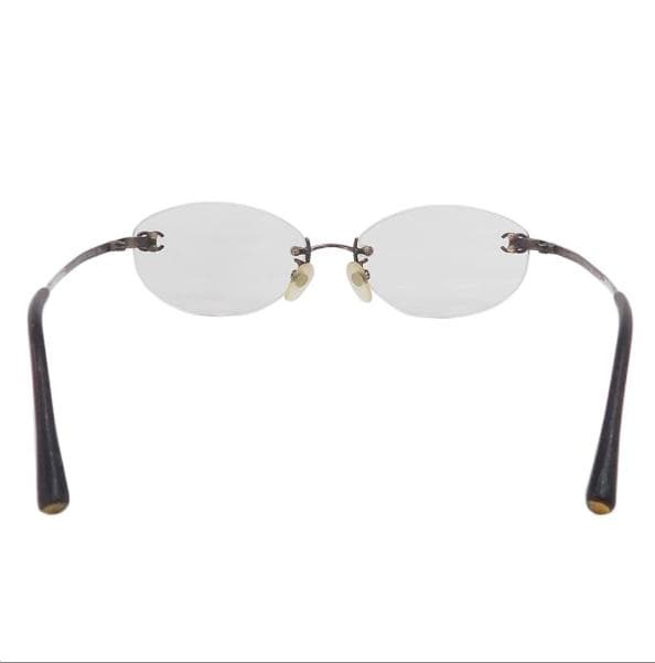 ☆ CHANEL メガネ サングラス ココマーク リムレス 眼鏡 ツーポイント