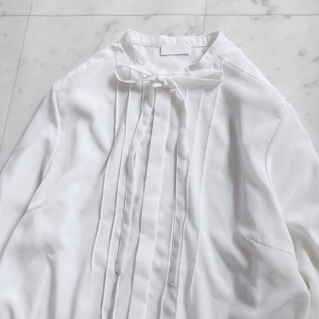 未使用級 ボールジィ クリアデシンボウタイブラウス トゥモローランド