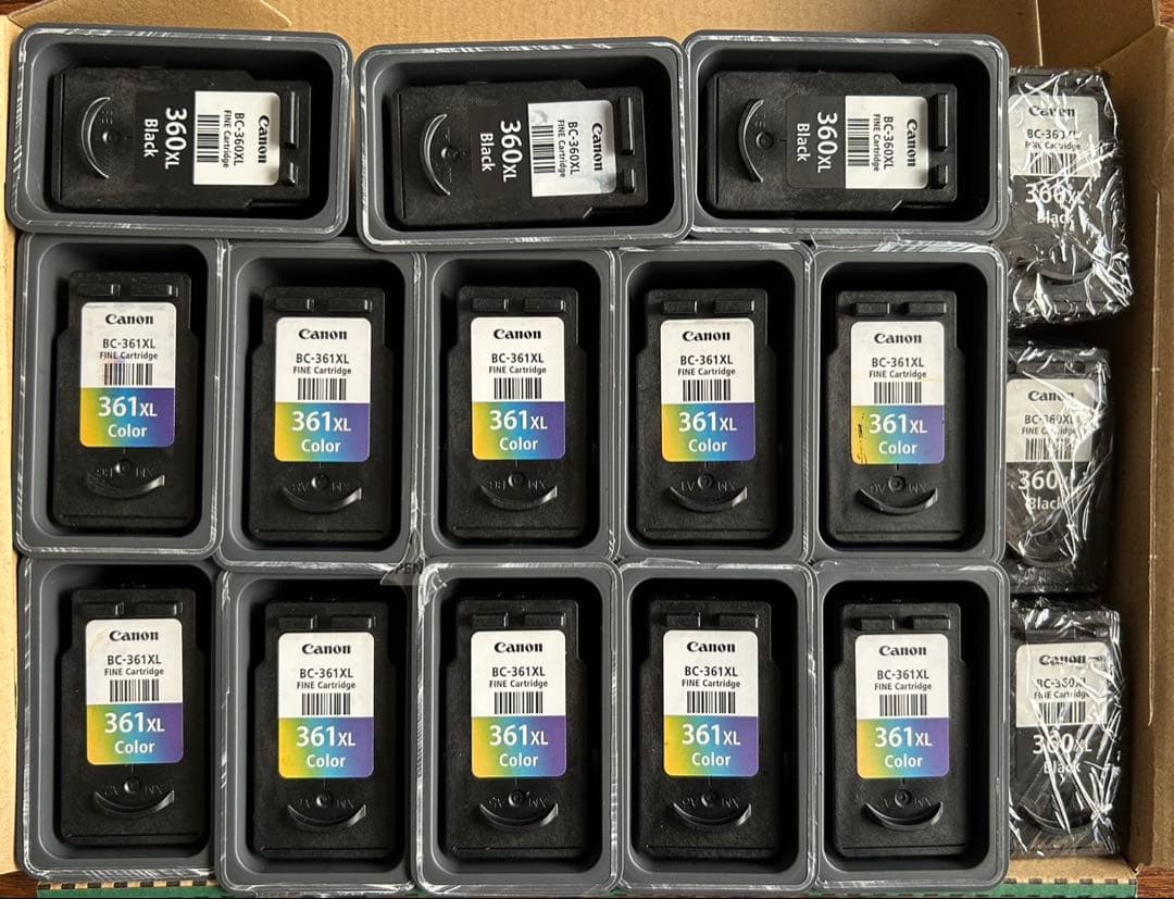 Canon BC-360XL/361XL インクカートリッジ使用済み 16個