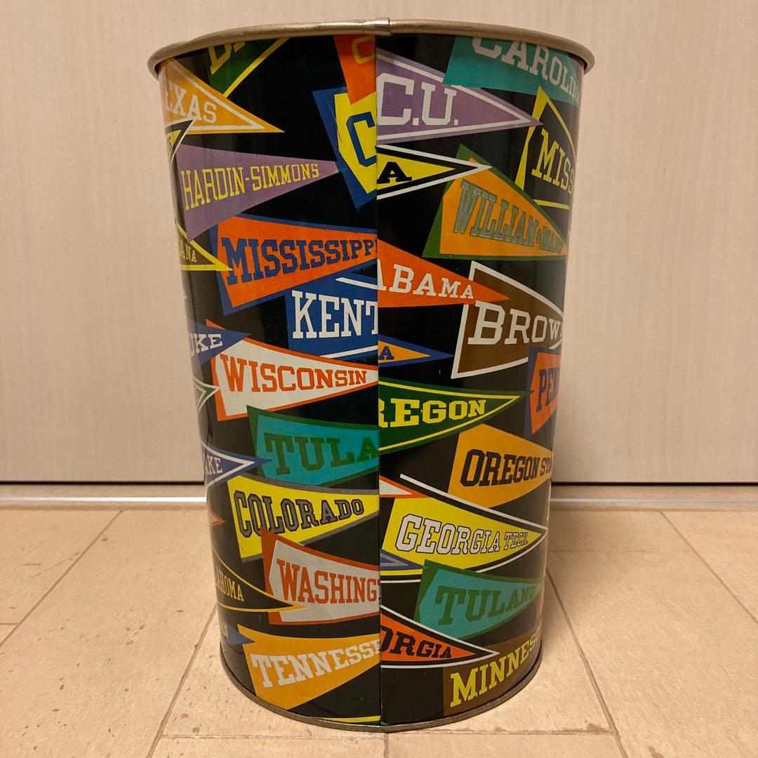 専用 ビンテージ カレッジ ペナント トラッシュカン ゴミ箱 - メルカリ