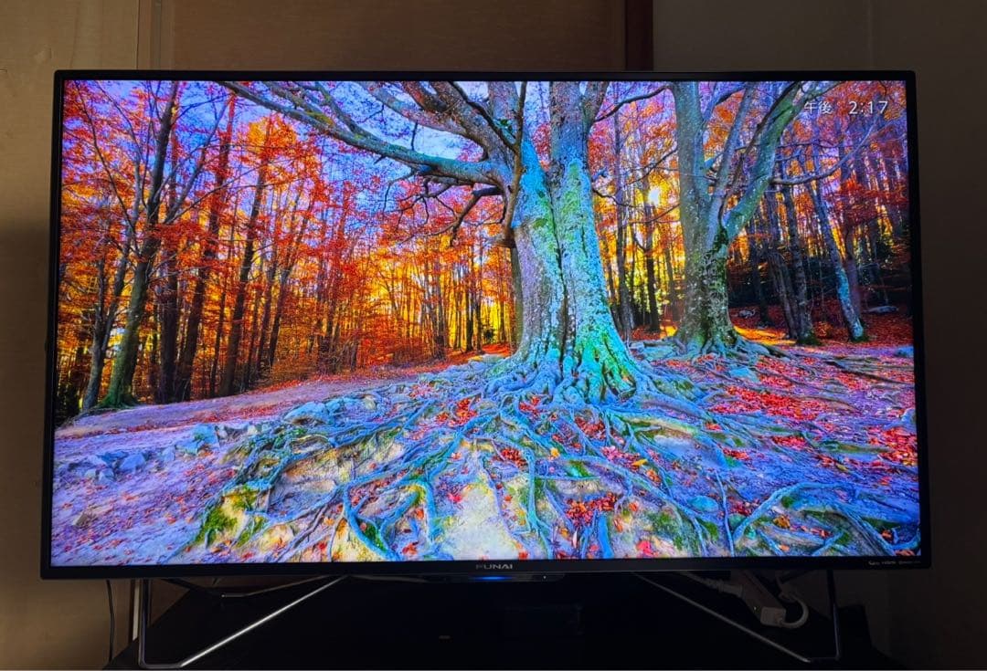 フナイ 49インチ 4K液晶テレビ FL-49U4110 ヤマダ独占販売のFUNAI 4K液晶TV一新。49型1TB HDD内蔵で12万円を切る