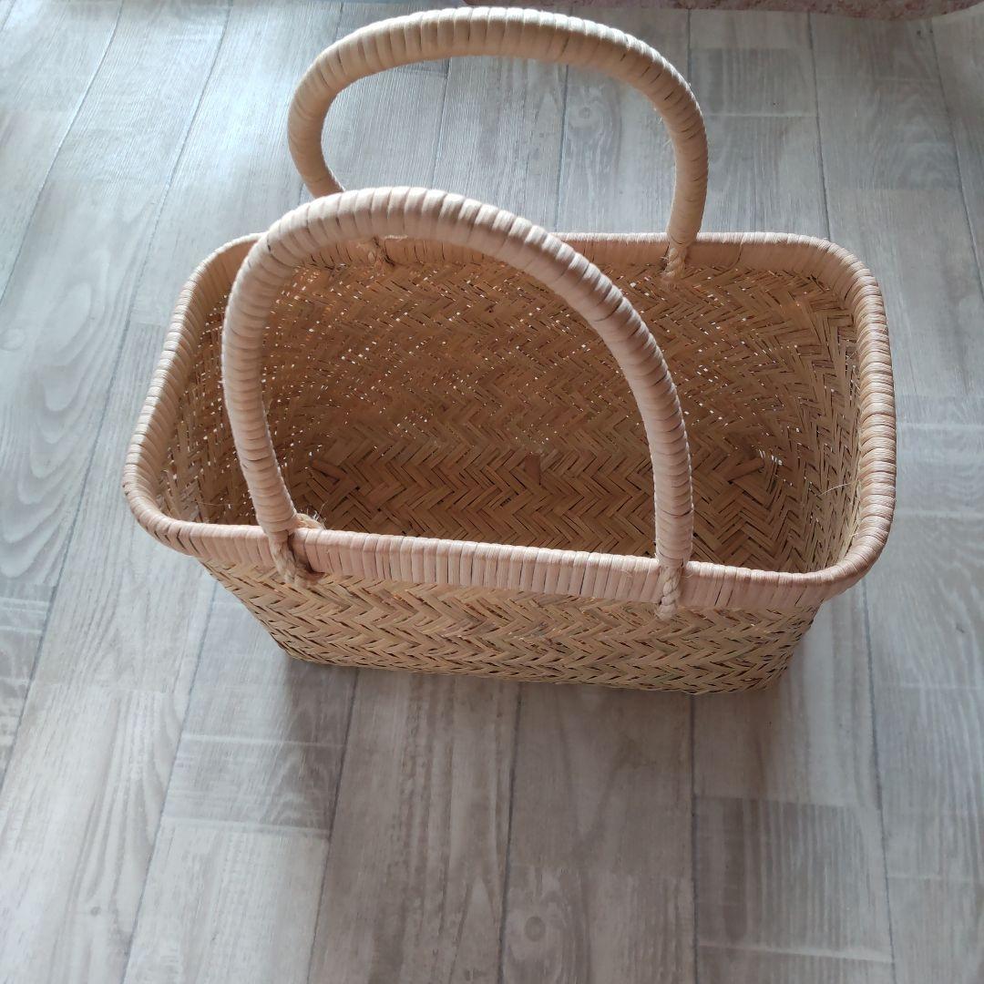 鳥越竹細工　竹かご　買い物かご　市場かご　岩手 すず竹 楽天市場】岩手県鳥越地区の竹細工【岩手県二戸 鳥越竹細工】スズ竹