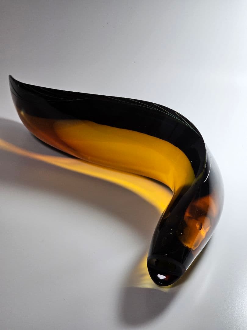 チェコスロバキア EXBOR 魚 インテリア☆置物 ガラス製 全長33