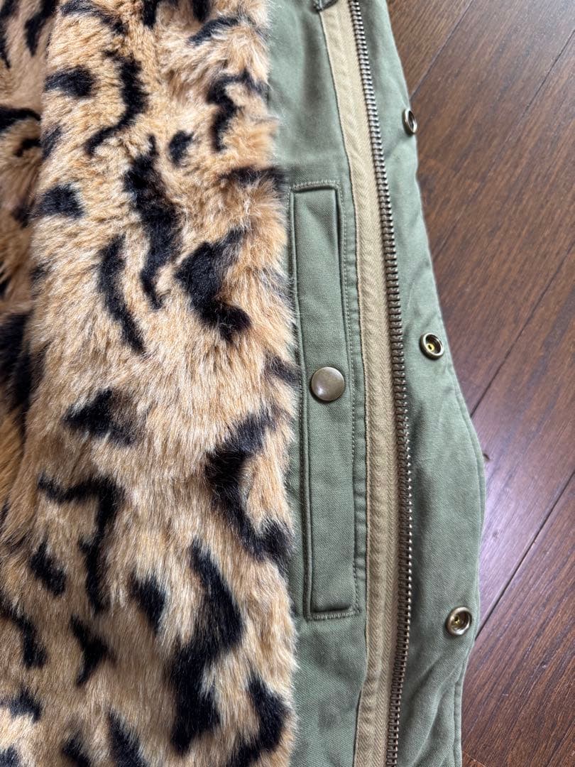 ワコマリア モッズコート レオパード ボア L コヨーテファー - メルカリ