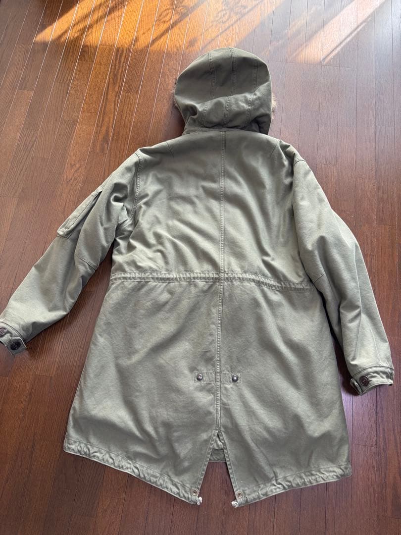 ワコマリア モッズコート レオパード ボア L コヨーテファー - メルカリ