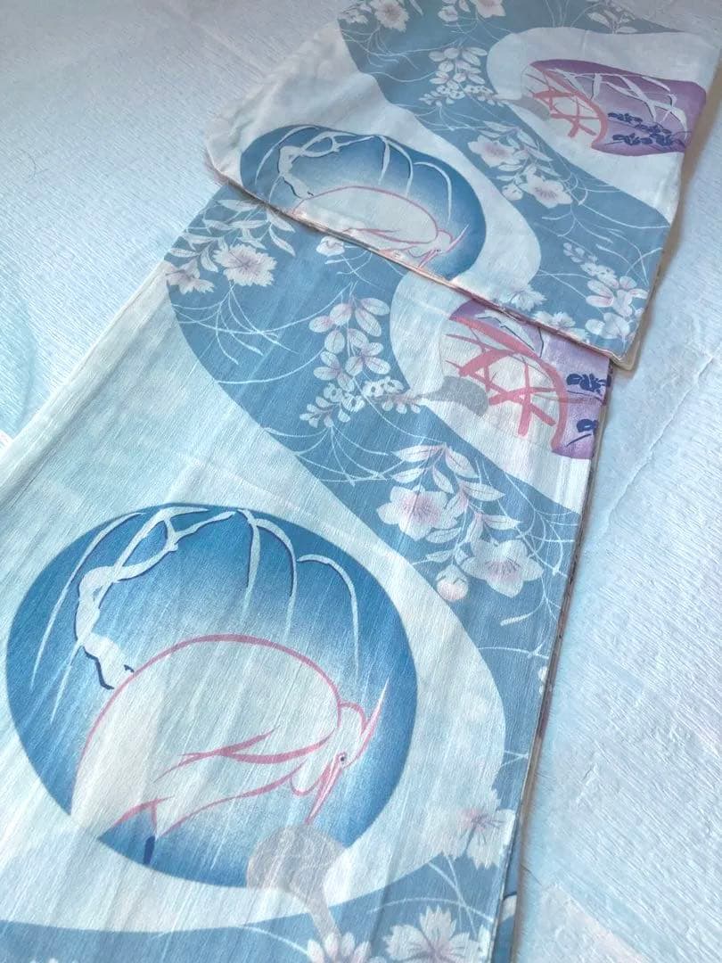 リ*ナ様 【お盆限定お値下げ】撫松庵　浴衣　鷺雪柳　団扇　桔梗撫子萩杜若 レディスゆかた/菖蒲 – 撫松庵公式通販サイト