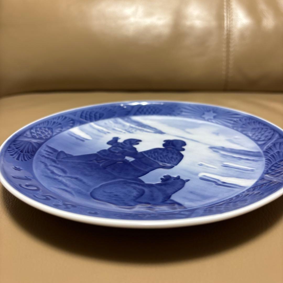 ロイヤルコペンハーゲン イヤープレート 1958年 クリスマスプレート