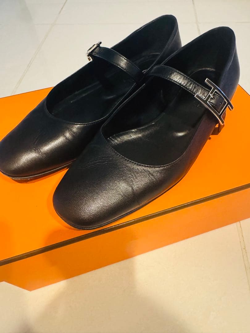 美品HERMES エルメス バレエシューズ 《ジェーン》 35 定価20万