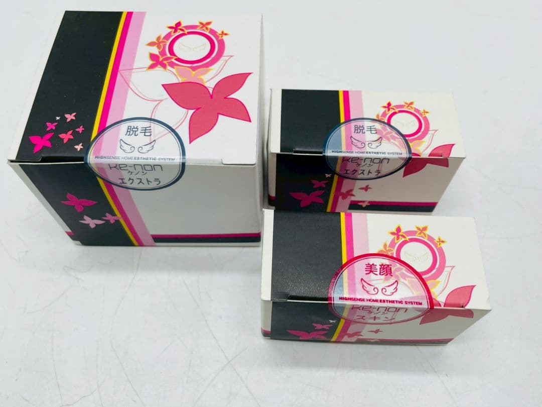 (sk/9.20/10)ケノン 脱毛器 ピンク 本体と付属品
