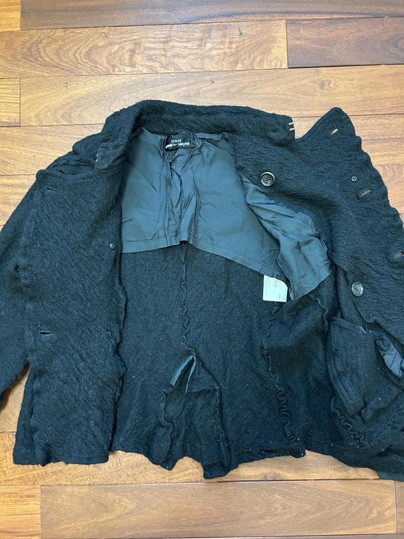 トリココムデギャルソン 縮絨ライダースジャケット タオ - メルカリ