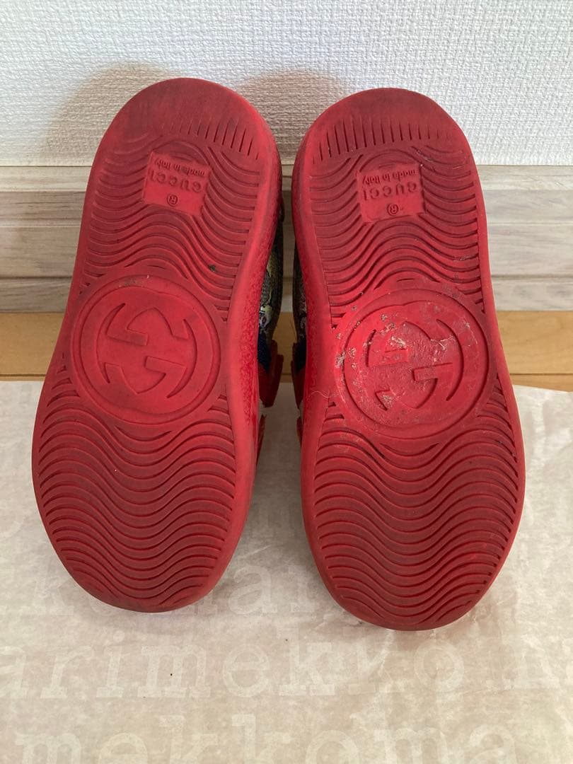 GUCCI グッチ x ヒグチユウコ　スニーカー　16.5cm キッズ レッド