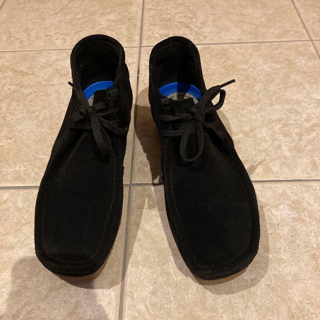Clarks クラークス ワラビーブーツ 黒 25.5cm 美品