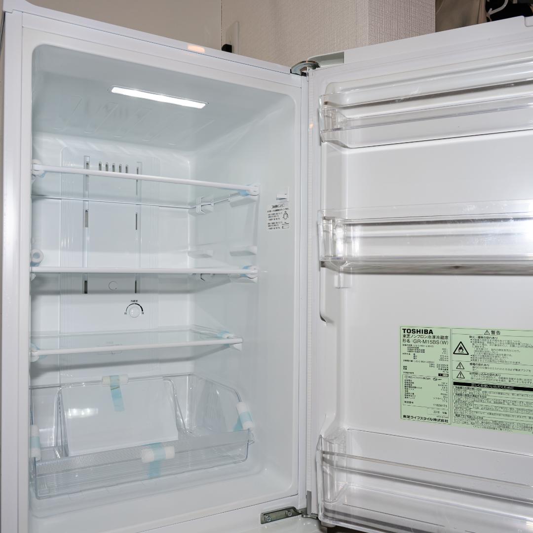 超美品・全国送料無料】TOSHIBA 冷蔵庫 153L GR-M15BS（W） - メルカリ