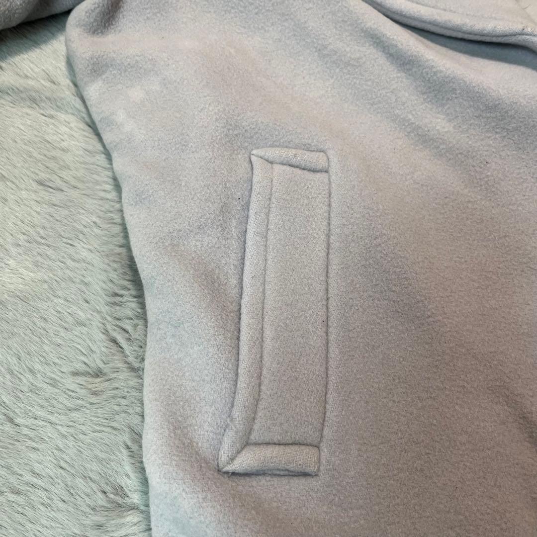 美品 クードシャンス ロージーベロアチェスターコート イタリア生地