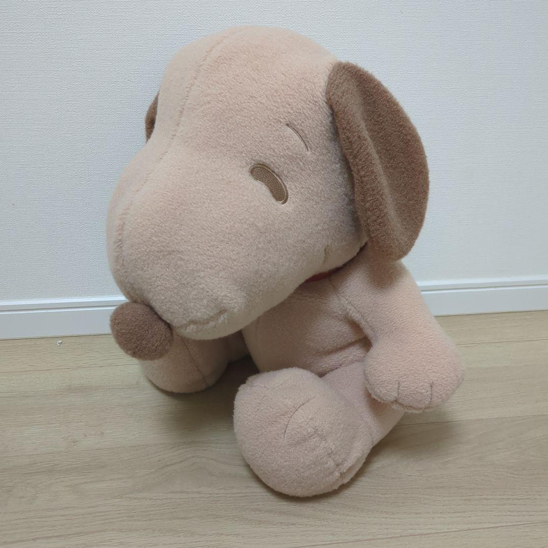 SNOOPY スーパーラージぬいぐるみ もこふわ ブラウンver - メルカリ