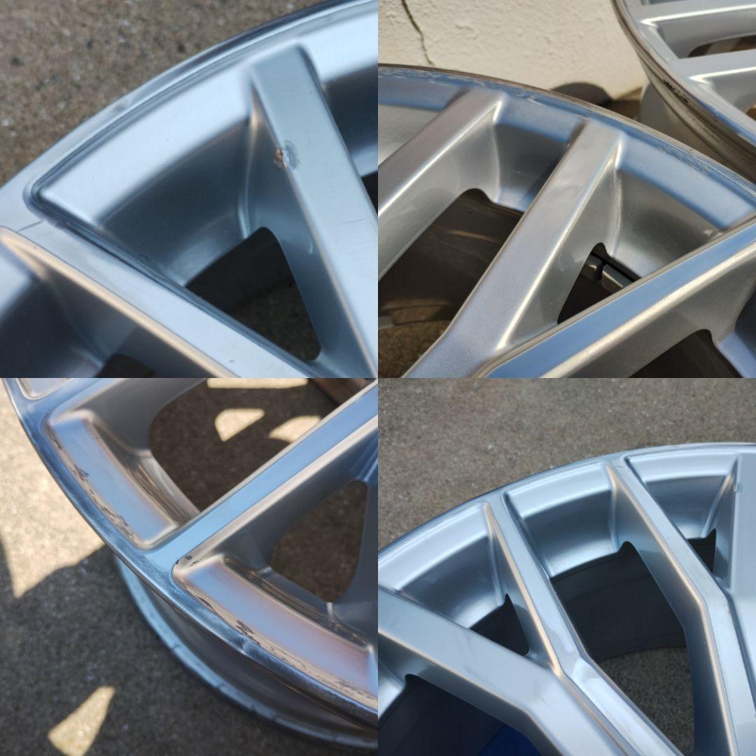 送料込み！アウディTTS純正18インチ4本 ガリ傷、塗装剥れ有り CAP付