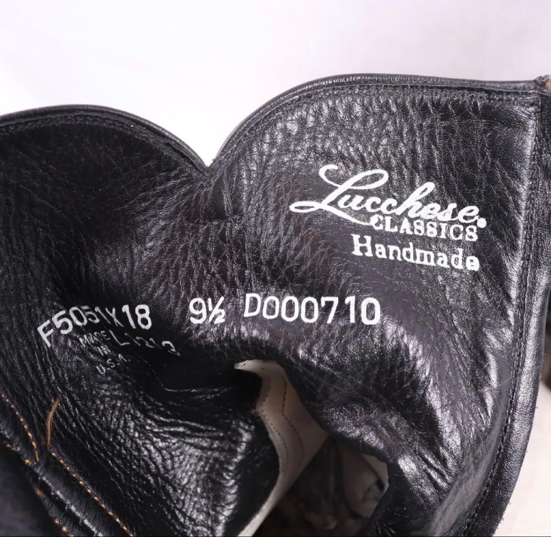 希少 ルケーシー（Lucchese） ジップ ウェスタン ブーツ usa製9.5