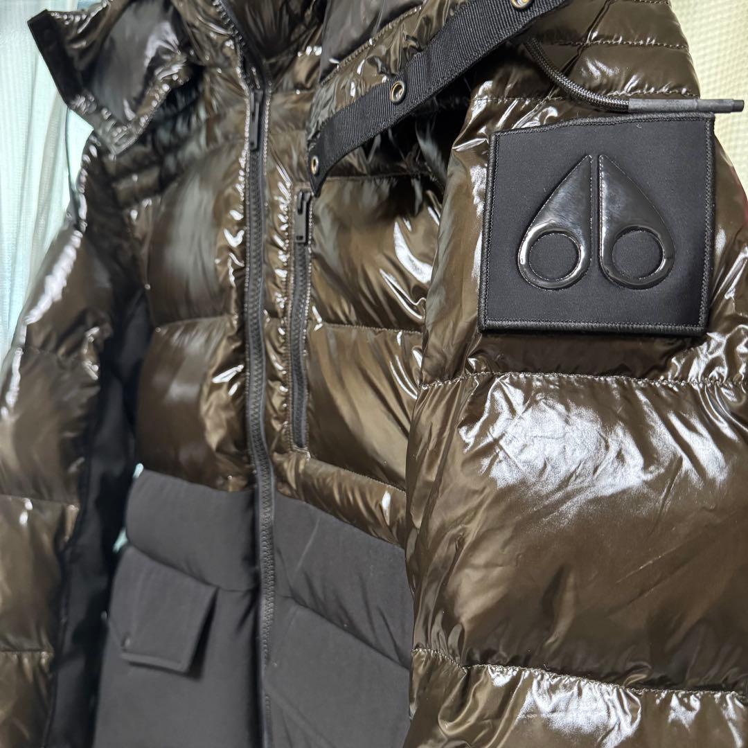 ムースナックルズ カーキ ダウンジャケット ハンガー付 - メルカリ