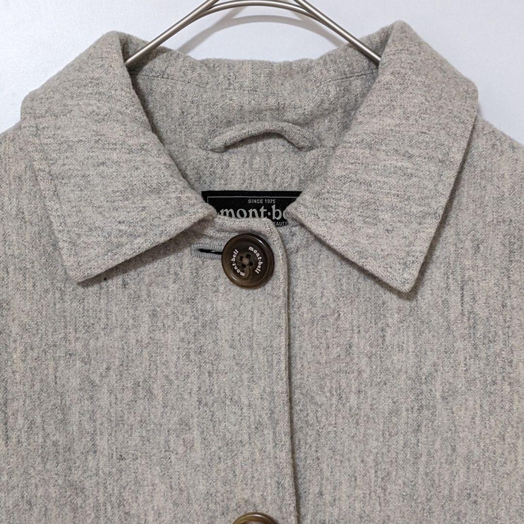 モンベルmont-bell トラベルコート ウール 中綿 手洗い可 小さい
