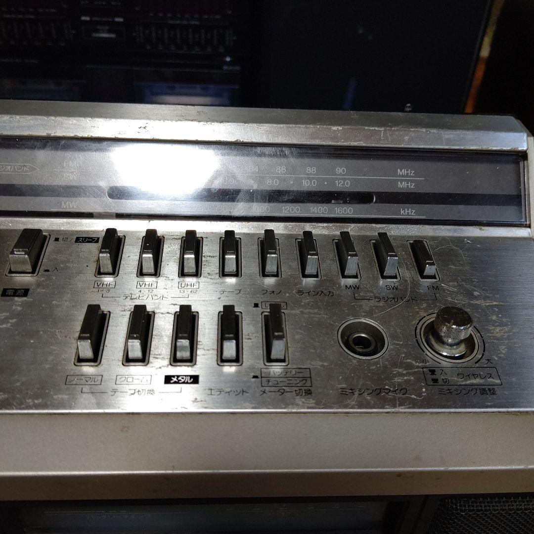 最終‼️超希少レトロSHARP TVthe SEARCHER テレビ付きラジカセ - メルカリ