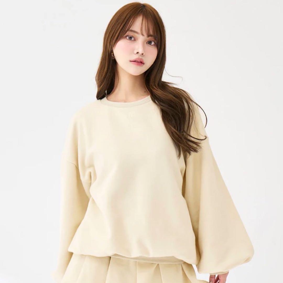 新品未開封 ダーリッチ darich カラーラメスウェットオーバートップス