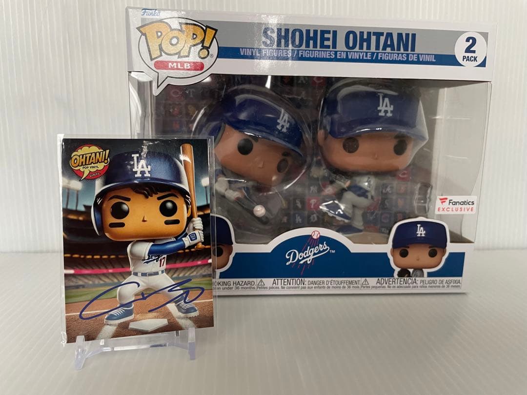 大谷翔平 Funko Pop 2パック プリントサイン入りカード付き - メルカリ
