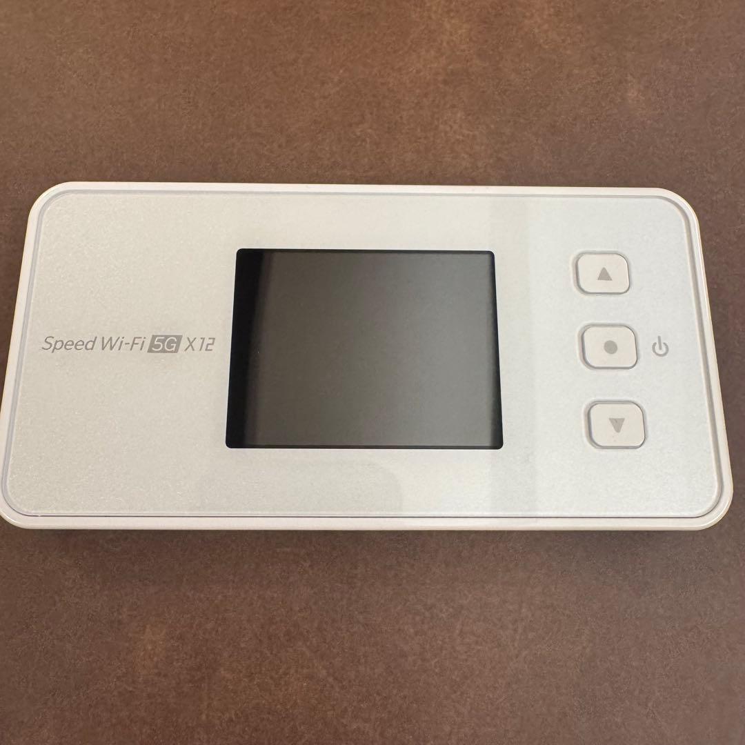 美品】モバイルWi-Fi Speed Wi-Fi 5G X12 クレードル付 - メルカリ