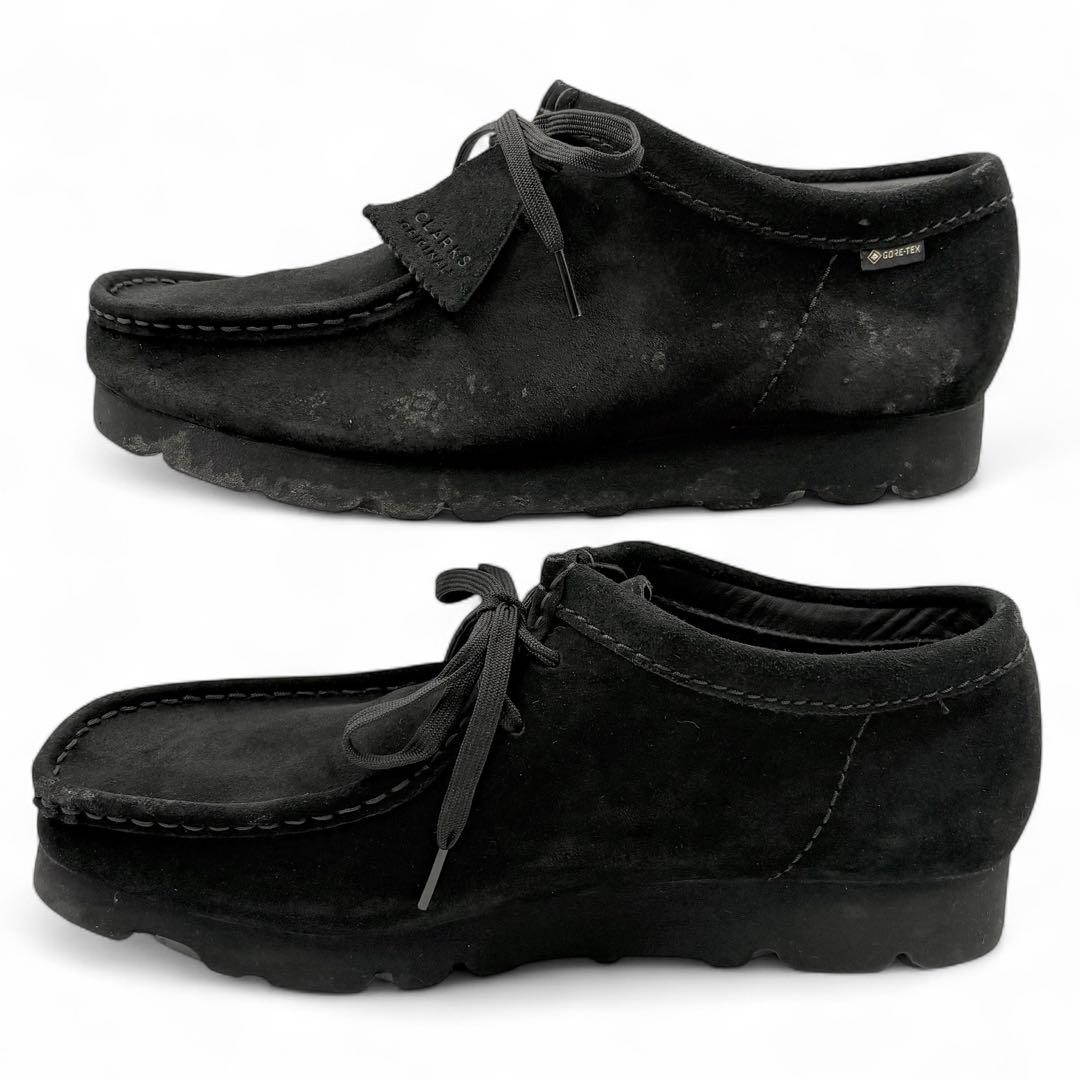 クラークスオリジナル ワラビー ブーツ GTX 27.5cm ブラック スエード