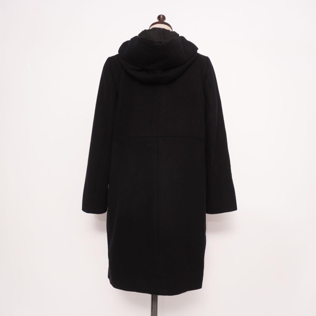 ポールスミスブラック ウール100％ ダッフルコート 黒 サイズ38*LD844