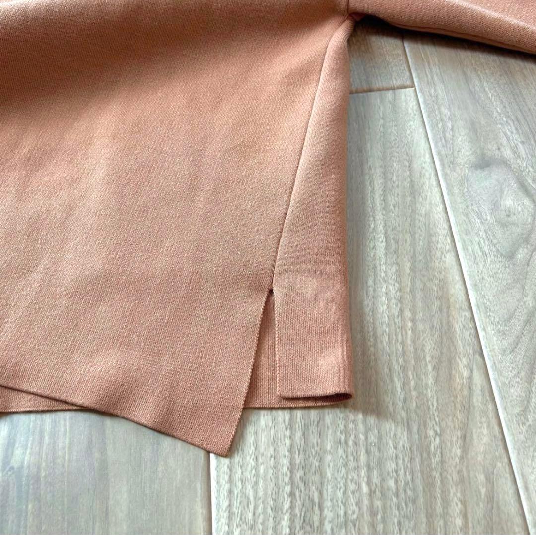 IENA スーパーファインスムースショートカーディガン ベージュ Vネック