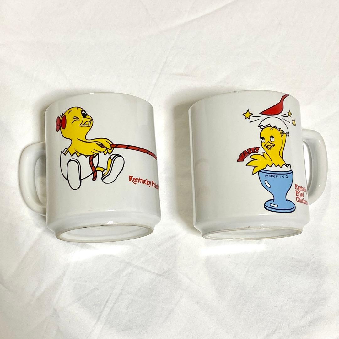 KFS ケンタッキー 80s マグカップ 2個セット ヴィンテージ ひよこ