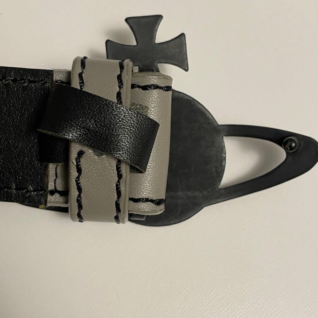 SALE】Vivienne Westwood オーブ バックルベルト グレー - メルカリ