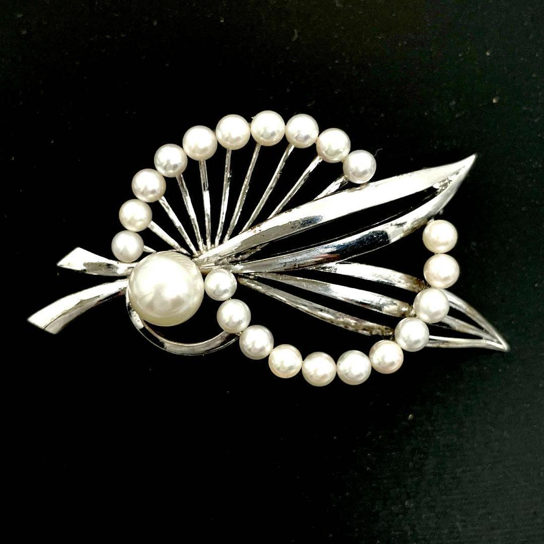ミキモト パール7.4mm 3.0-3.5mm ブローチ SV925 シルバー - メルカリ