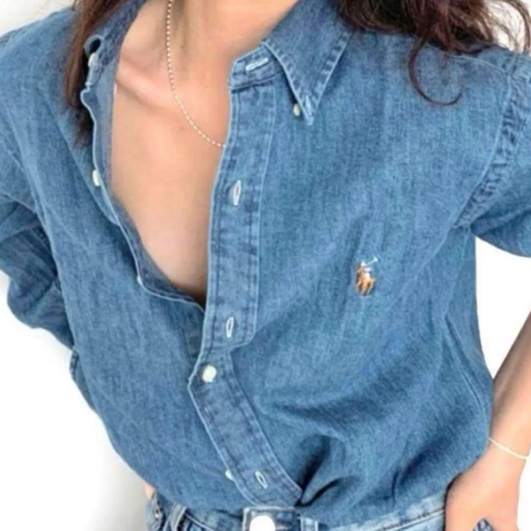 極美品✨ポロラルフローレン即完売 ダンガリーシャツ マルチポニー